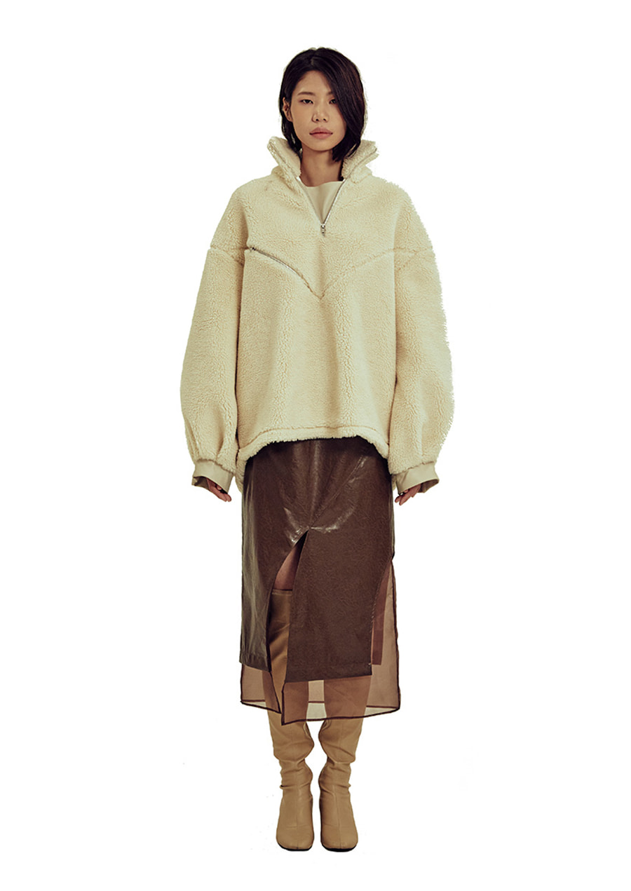 OVERSIZE DUMBLE PULLOVER - IVORY